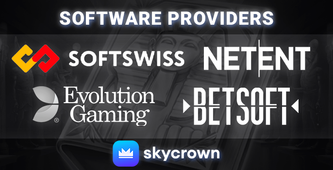 Gambling providers working with SkyCrown Casino