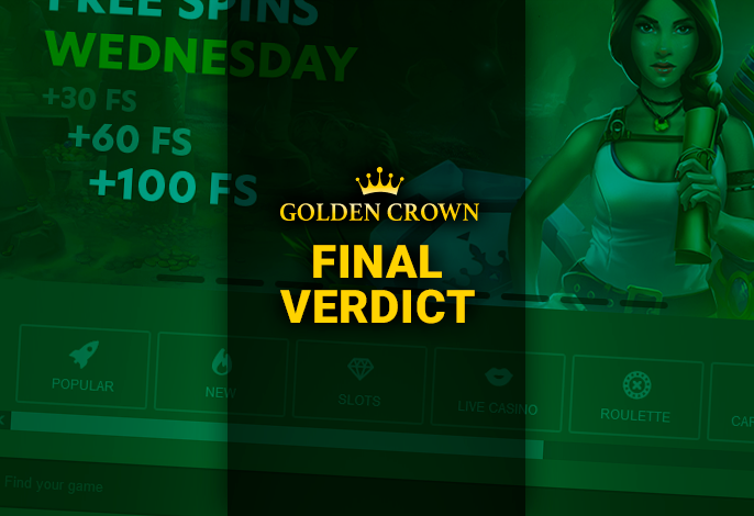 The results of the Golden Crown Casino - conclusion about the project