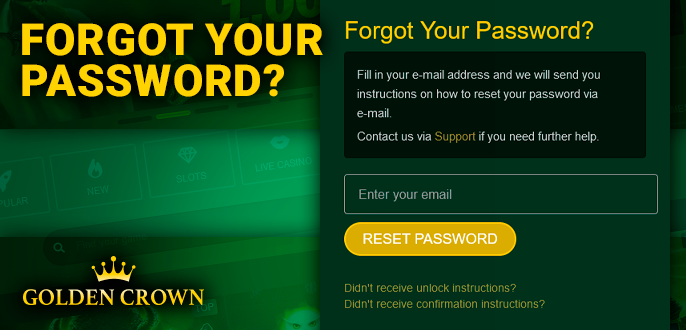 Restore access to your Golden Crown account - recovery guide