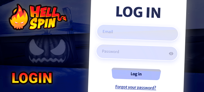 Authorization on the project Hell Spin casino with personal data