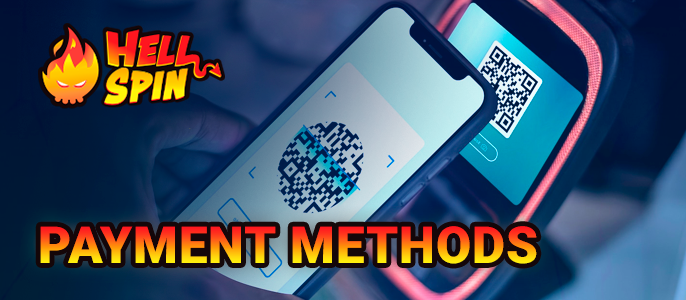 Payment options at Hell Spin Casino - payment and withdrawal methods