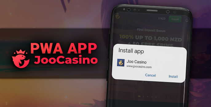 Installing the Joo Casino PWA app on your mobile device