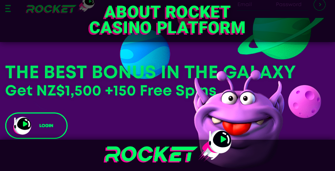 Introducing Casino Rocket with information about the project