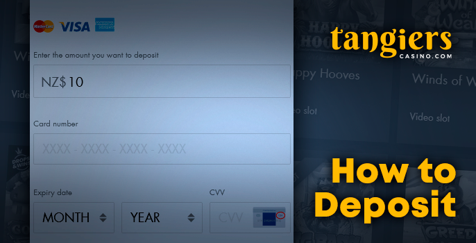Deposit to Tangiers Casino for Kiwi players
