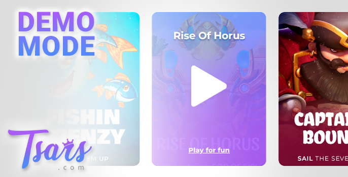 Playing in demo mode at Tsars Casino gambling