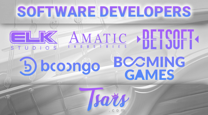 Gambling Providers at Tsars Casino - full list